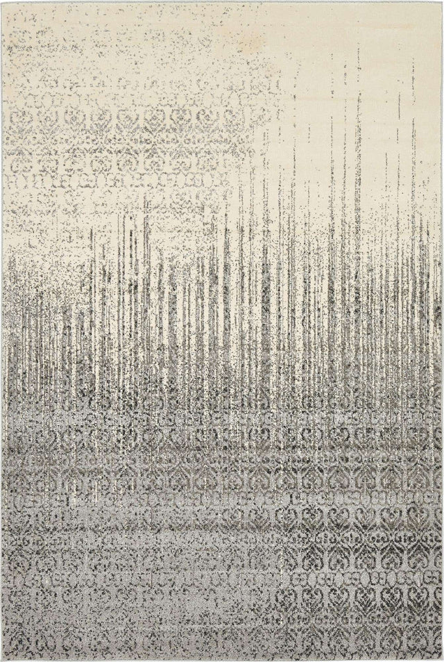 Gray 6' 1 x 9' Del Mar Rectangle Area Rug 100% Polypropylene Easy Clean Stain Resistant Vivid Modern Carpet Mat for Home Decor Interior Designing for Sale at Rug Engine