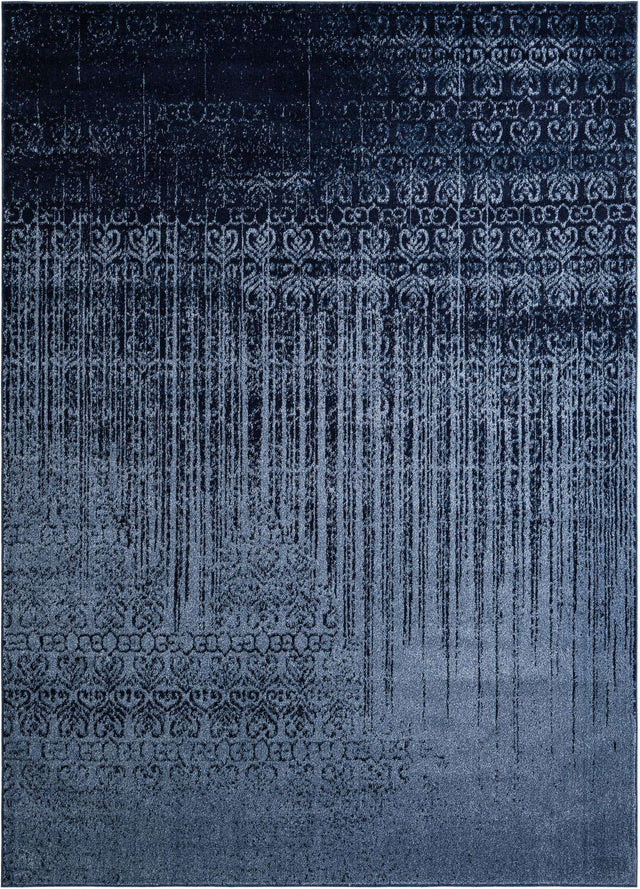 Blue 7' 10 x 11' Del Mar Rectangle Area Rug 100% Polypropylene Easy Clean Stain Resistant Vivid Modern Carpet Mat for Home Decor Interior Designing for Sale at Rug Engine