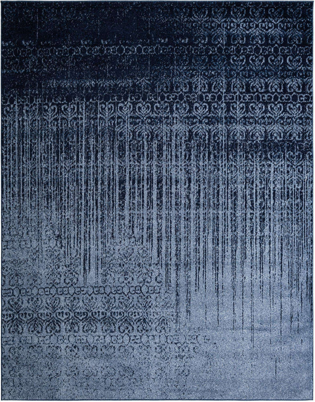 Blue 7' 10 x 10' Del Mar Rectangle Area Rug 100% Polypropylene Easy Clean Stain Resistant Vivid Modern Carpet Mat for Home Decor Interior Designing for Sale at Rug Engine