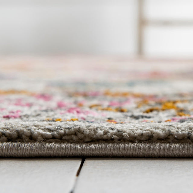 Beige 8' x 8' Aurora Square Area Rug 60% Polypropylene & 40% Polyester Living Dining Room Bedroom Office Modern Decor Carpet for Sale at Rug Engine