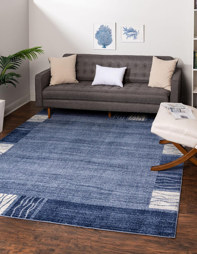 Light Blue 7' 10 x 7' 10 Del Mar Square Area Rug 100% Polypropylene Easy Clean Stain Resistant Vivid Modern Carpet Mat for Home Decor Interior Designing for Sale at Rug Engine