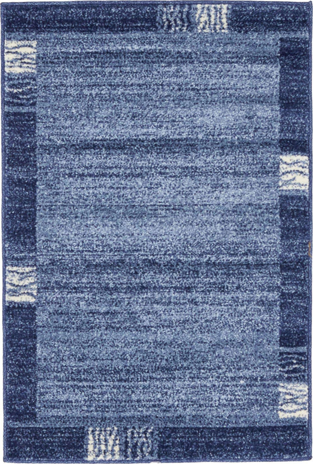 Light Blue 2' x 3' 1 Del Mar Rectangle Area Rug 100% Polypropylene Easy Clean Stain Resistant Vivid Modern Carpet Mat for Home Decor Interior Designing for Sale at Rug Engine