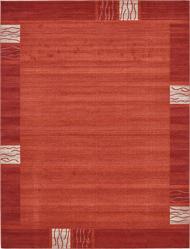 Terracotta 10' x 13' 1 Del Mar Rectangle Area Rug 100% Polypropylene Easy Clean Stain Resistant Vivid Modern Carpet Mat for Home Decor Interior Designing for Sale at Rug Engine