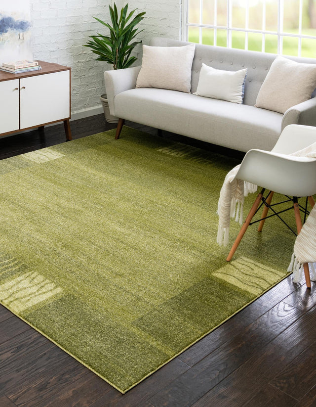Light Green 7' 10 x 7' 10 Del Mar Square Area Rug 100% Polypropylene Easy Clean Stain Resistant Vivid Modern Carpet Mat for Home Decor Interior Designing for Sale at Rug Engine