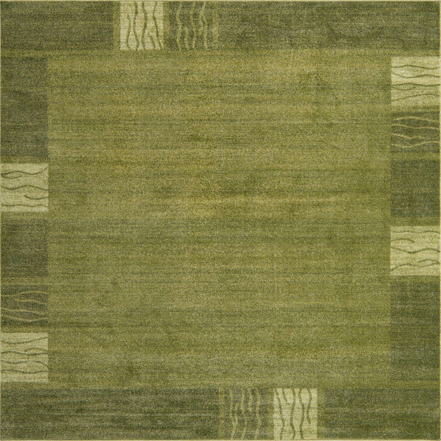 Light Green 7' 10 x 7' 10 Del Mar Square Area Rug 100% Polypropylene Easy Clean Stain Resistant Vivid Modern Carpet Mat for Home Decor Interior Designing for Sale at Rug Engine