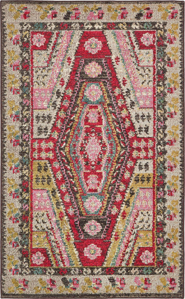 Multicolor 3' 3 x 5' 3 Sedona Rectangle Area Rug Durable Long Lasting Carpet for Living Rooms, Kitchen, Bedrooms, Office Space, Dorms for Sale at Rug Engine