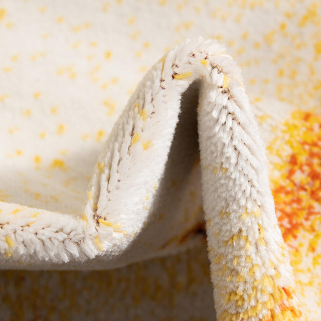 Cream 9' x 12' Metro Rectangle Area Rug 100% Polypropylene Abstract Modern Easy Clean Carpet for Living Room, Dining, Bedrooms for Sale at Rug Engine