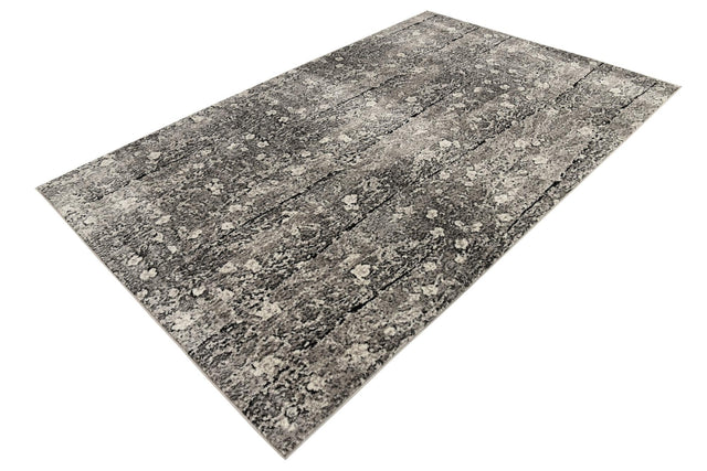 Dark Gray 5' 1 x 8' Metro Rectangle Area Rug 100% Polypropylene Abstract Modern Easy Clean Carpet for Living Room, Dining, Bedrooms for Sale at Rug Engine