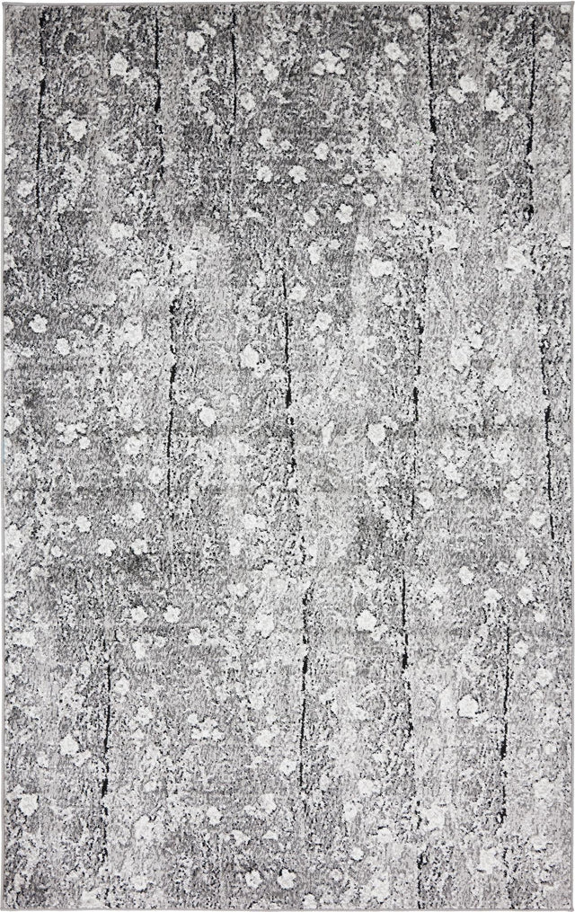 Dark Gray 5' 1 x 8' Metro Rectangle Area Rug 100% Polypropylene Abstract Modern Easy Clean Carpet for Living Room, Dining, Bedrooms for Sale at Rug Engine