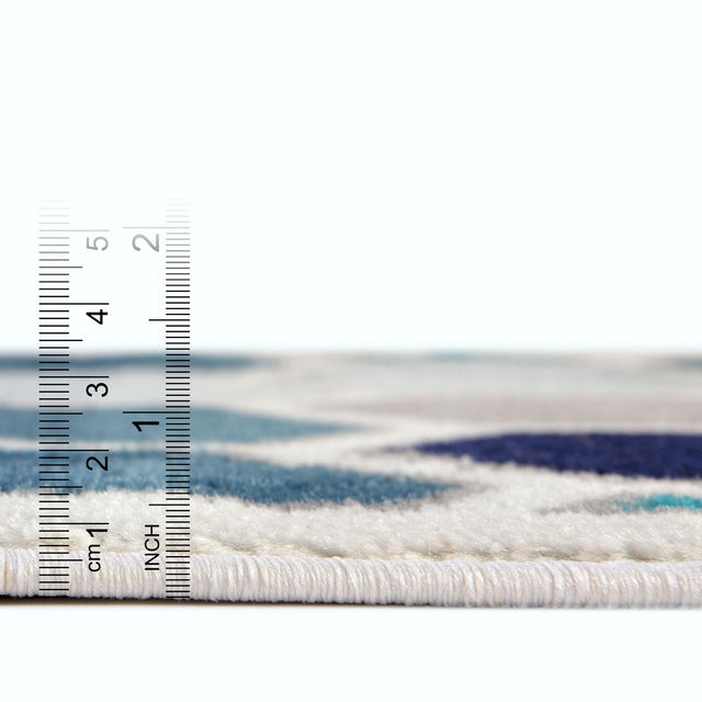 Cream 2' x 13' 1 Metro Runner Area Rug 100% Polypropylene Abstract Modern Easy Clean Carpet for Living Room, Dining, Bedrooms for Sale at Rug Engine