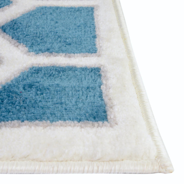 Cream 2' x 13' 1 Metro Runner Area Rug 100% Polypropylene Abstract Modern Easy Clean Carpet for Living Room, Dining, Bedrooms for Sale at Rug Engine