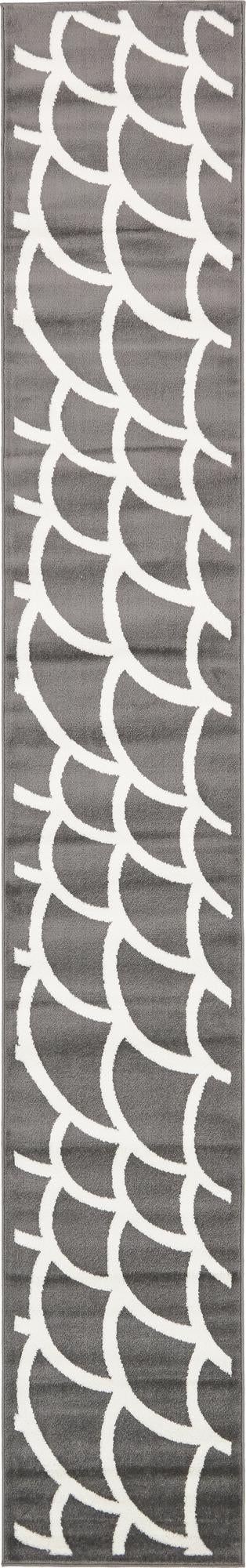 Gray 2' x 13' Metro Runner Area Rug 100% Polypropylene Abstract Modern Easy Clean Carpet for Living Room, Dining, Bedrooms for Sale at Rug Engine
