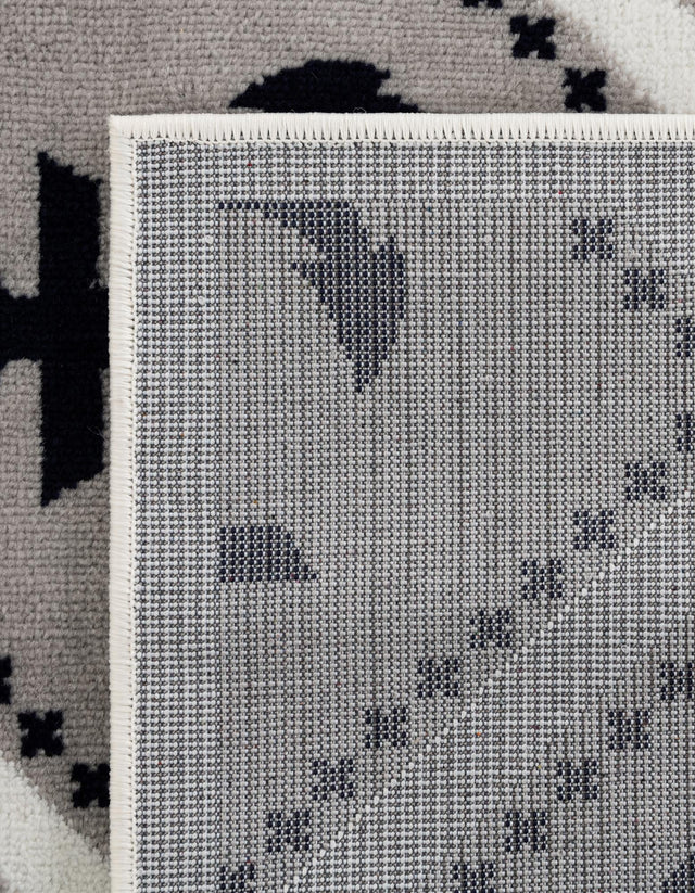 Gray 2' 7 x 12' Metro Runner Area Rug 100% Polypropylene Abstract Modern Easy Clean Carpet for Living Room, Dining, Bedrooms for Sale at Rug Engine