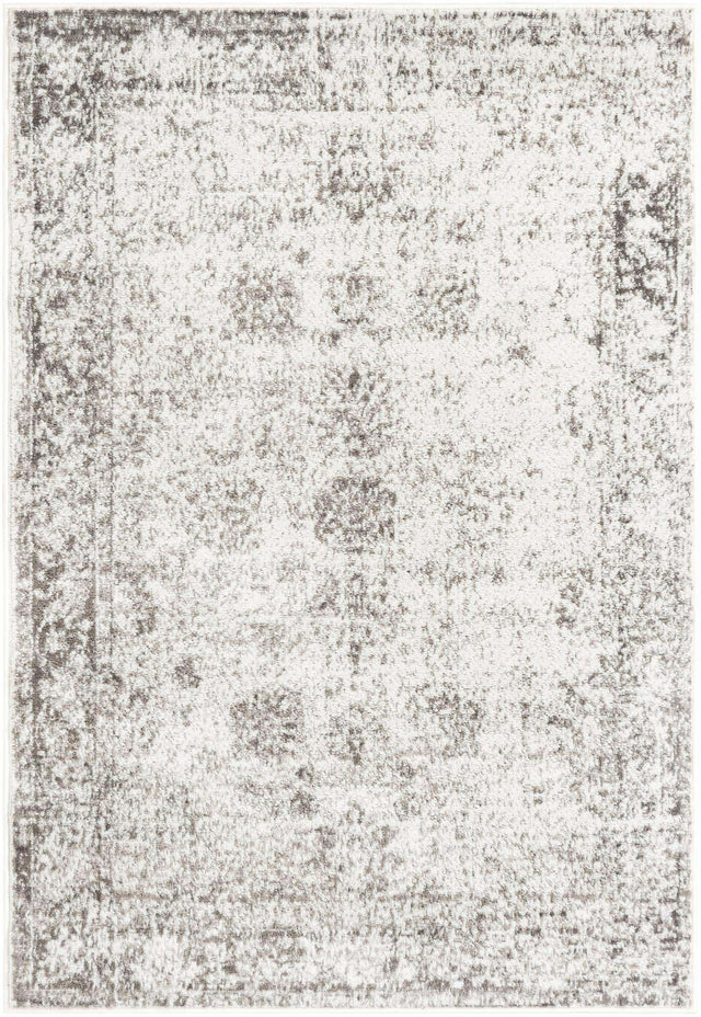 Gray 4' 1 x 6' 1 Sofia Rectangle Area Rug Discounted Clearance Final Sale