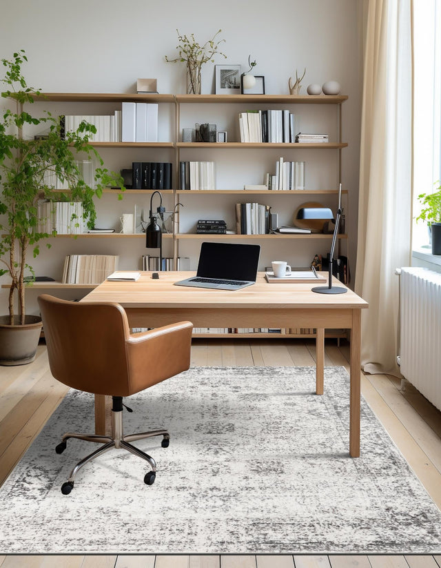 Gray 7' 10 x 10' Sofia Rectangle Area Rug Discounted Clearance Final Sale