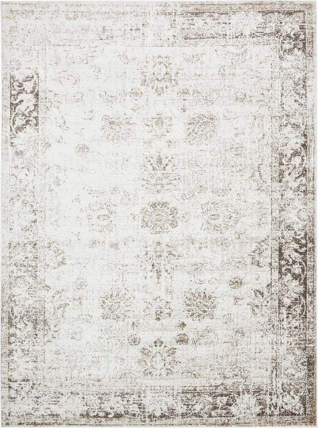 Beige 9' x 12' Sofia Rectangle Area Rug Discounted Clearance Final Sale