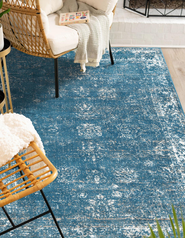 Blue 2' x 3' 1 Sofia Rectangle Area Rug Durable Easy Clean Stain Resistant Unique Carpet for Affordable Interior Home Design for Sale at Rug Engine