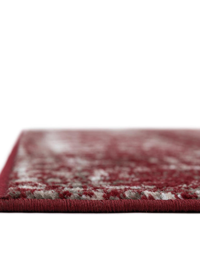 Burgundy 2' x 13' 1 Sofia Runner Area Rug Durable Easy Clean Stain Resistant Unique Carpet for Affordable Interior Home Design for Sale at Rug Engine