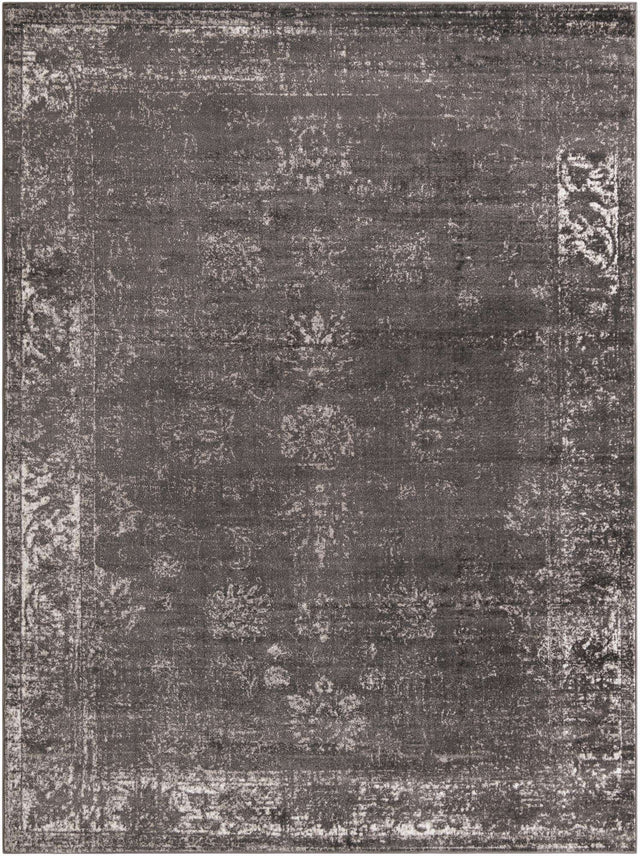 Dark Gray 9' x 12' Sofia Rectangle Area Rug Durable Easy Clean Stain Resistant Unique Carpet for Affordable Interior Home Design for Sale at Rug Engine