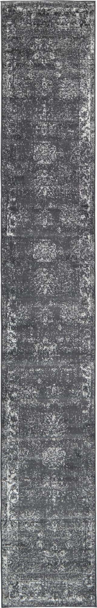 Dark Gray 2' x 13' 1 Sofia Runner Area Rug Durable Easy Clean Stain Resistant Unique Carpet for Affordable Interior Home Design for Sale at Rug Engine