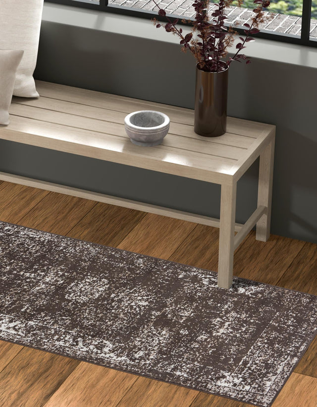 Brown 2' x 6' 7 Sofia Runner Area Rug Durable Easy Clean Stain Resistant Unique Carpet for Affordable Interior Home Design for Sale at Rug Engine