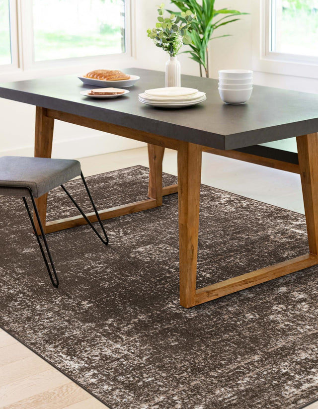 Brown 7' 1 x 10' Sofia Rectangle Area Rug Durable Easy Clean Stain Resistant Unique Carpet for Affordable Interior Home Design for Sale at Rug Engine