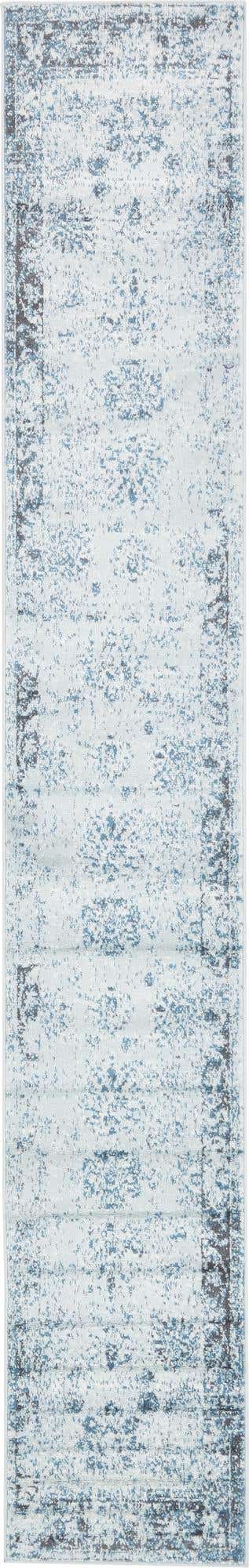 Light Blue 2' x 13' 1 Sofia Runner Area Rug Durable Easy Clean Stain Resistant Unique Carpet for Affordable Interior Home Design for Sale at Rug Engine