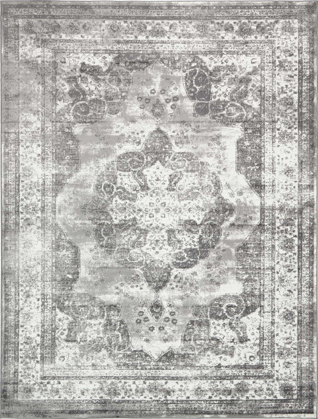 Gray 9' x 12' Sofia Rectangle Area Rug Durable Easy Clean Stain Resistant Unique Carpet for Affordable Interior Home Design for Sale at Rug Engine