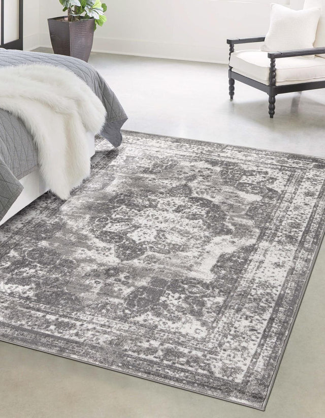 Gray 7' 1 x 10' Sofia Rectangle Area Rug Discounted Clearance Final Sale
