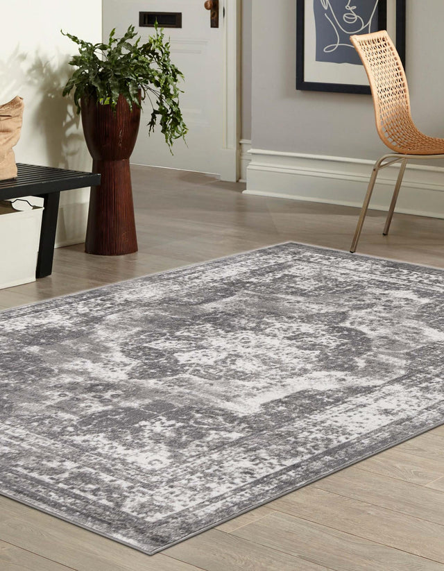 Gray 7' 1 x 10' Sofia Rectangle Area Rug Discounted Clearance Final Sale