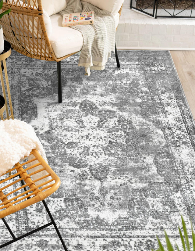 Gray 5' 3 x 8' Sofia Rectangle Area Rug Discounted Clearance Final Sale