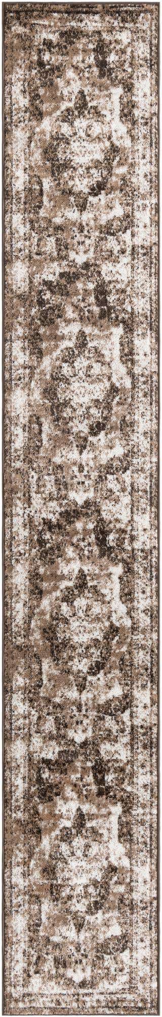 Light Brown 2' x 13' 1 Sofia Runner Area Rug Durable Easy Clean Stain Resistant Unique Carpet for Affordable Interior Home Design for Sale at Rug Engine