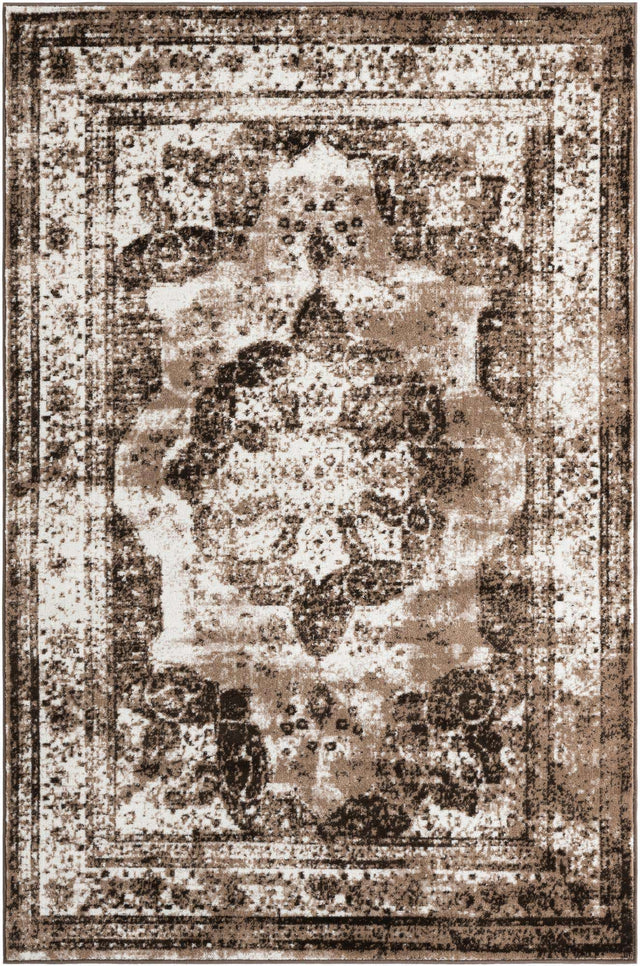 Light Brown 5' 3 x 8' Sofia Rectangle Area Rug Durable Easy Clean Stain Resistant Unique Carpet for Affordable Interior Home Design for Sale at Rug Engine