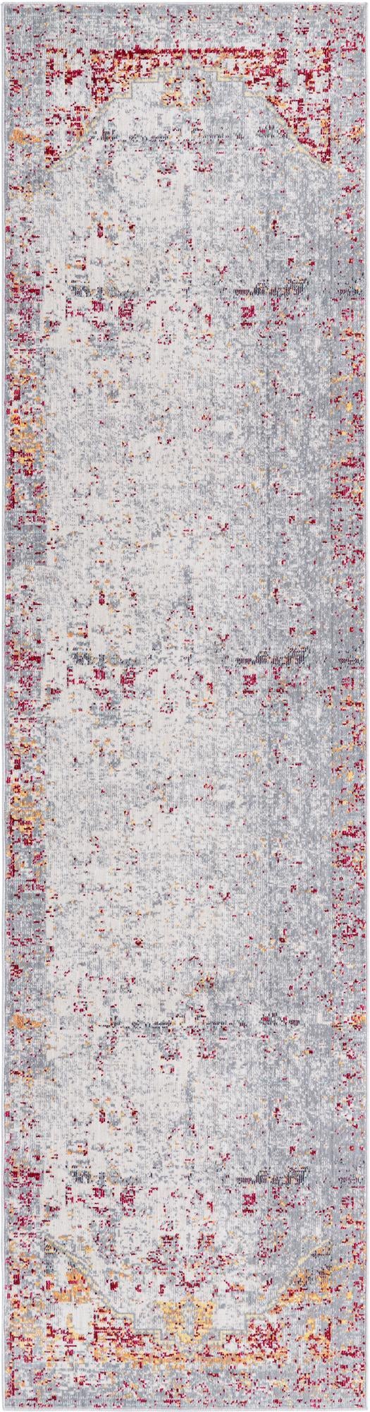 Gray 2' 7 x 9' 10 Austin Runner Area Rug 100% Polyester Durable Cotton Backing Living Dining Room Bedroom Office Vintage Decor Carpet for Sale at Rug Engine