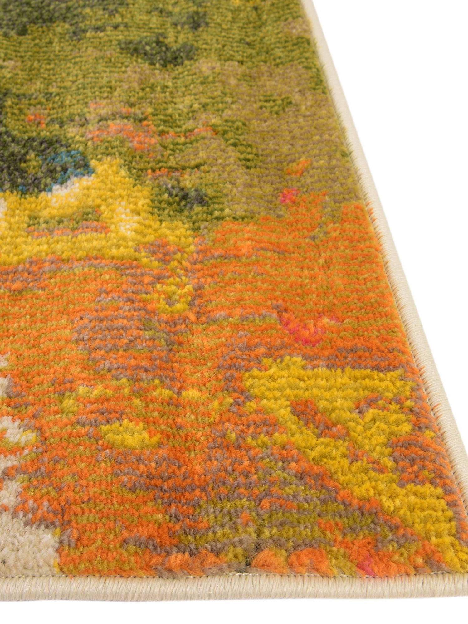 Multicolor 2' 8 x 10' Estrella Runner Area Rug 100% Polypropylene Non-Shedding Stain Resistant Carpet Colorful Modern Abstract Design Easy Clean for Home Decor for Sale at Rug Engine