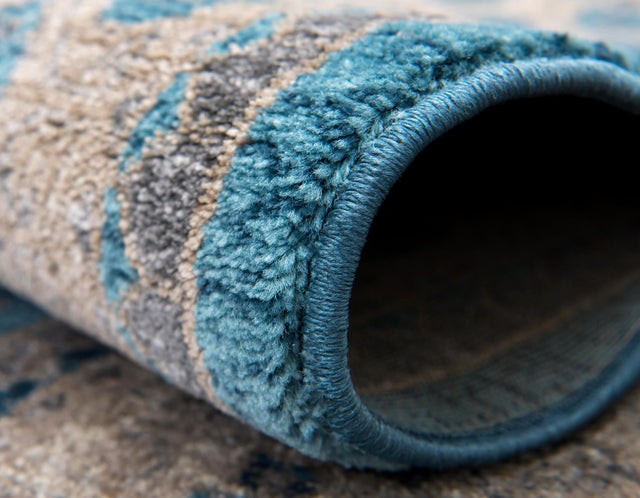 Light Blue 2' 7 x 10' Salzburg Runner Area Rug