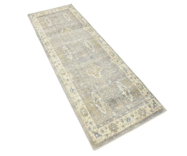 Gray 2' x 6' 1 Salzburg Runner Area Rug Stain Resistant Easy Clean Traditional Classic Design Durable Carpet for Affordable Interior Home Decorating for Sale at Rug Engine