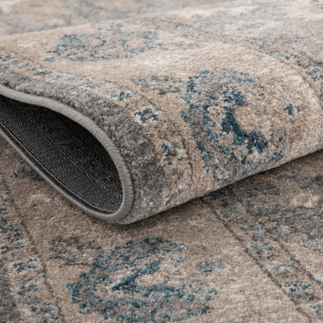 Gray 2' x 6' 1 Salzburg Runner Area Rug Stain Resistant Easy Clean Traditional Classic Design Durable Carpet for Affordable Interior Home Decorating for Sale at Rug Engine