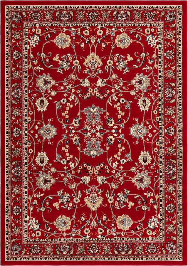 Red 7' 1 x 10' Sialk Hill Rectangle Area Rug 100% Polypropylene Durable Easy Clean Classic Traditional Design Carpet for Interior Design for Sale at Rug Engine