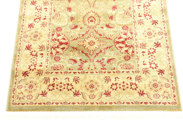 Light Green 3' 3 x 5' 3 Edinburgh Rectangle Area Rug 100% Polypropylene Easy Clean With Cotton Backing Traditional Classic Design Carpet for Living, Dining Room, Office for Sale at Rug Engine