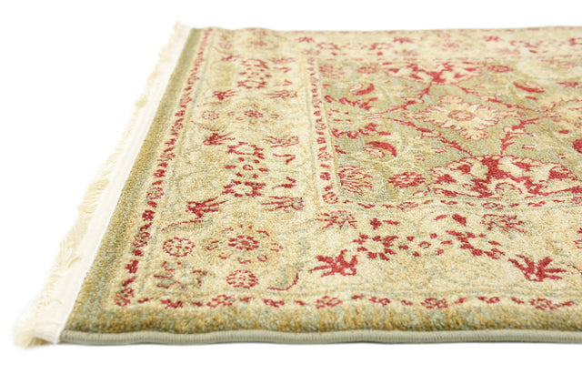 Light Green 3' 3 x 5' 3 Edinburgh Rectangle Area Rug 100% Polypropylene Easy Clean With Cotton Backing Traditional Classic Design Carpet for Living, Dining Room, Office for Sale at Rug Engine