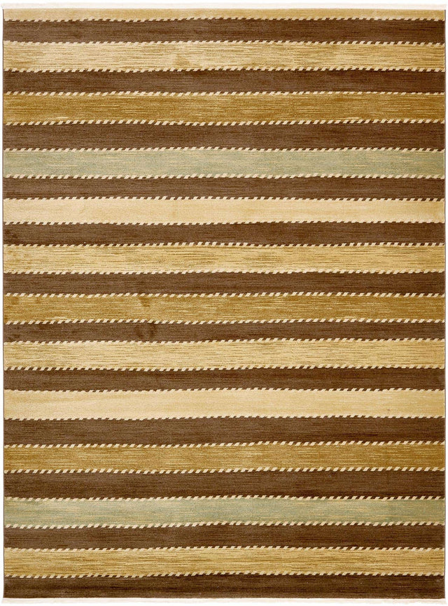 Brown 10' x 13' 1 Fars Rectangle Area Rug 100% Polypropylene Unique Traditional Carpet for Classical Living, Dining Room & Office Spaces for Sale at Rug Engine