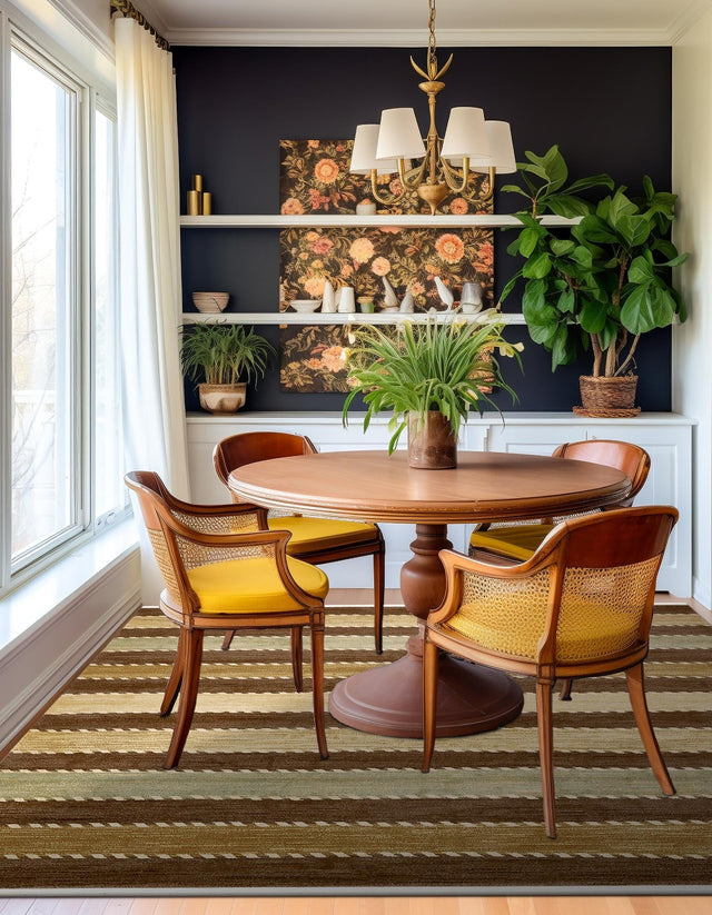 Brown 8' x 8' Fars Square Area Rug 100% Polypropylene Unique Traditional Carpet for Classical Living, Dining Room & Office Spaces for Sale at Rug Engine