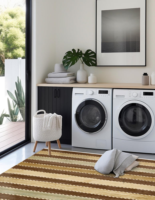 Brown 8' x 8' Fars Square Area Rug 100% Polypropylene Unique Traditional Carpet for Classical Living, Dining Room & Office Spaces for Sale at Rug Engine