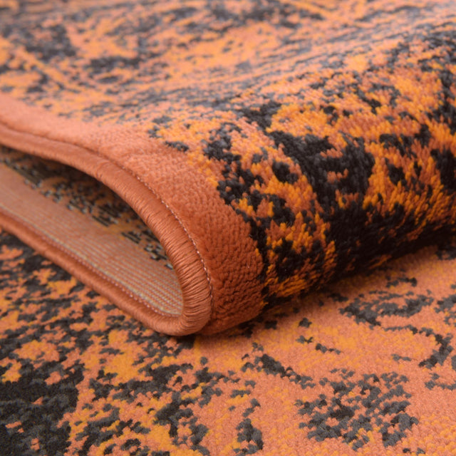 Terracotta and Black 2' x 3' 1 Imperial Rectangle Area Rug 100% Polypropylene With Cotton Backing Traditional Vintage Distressed Design Carpet for Sale at Rug Engine