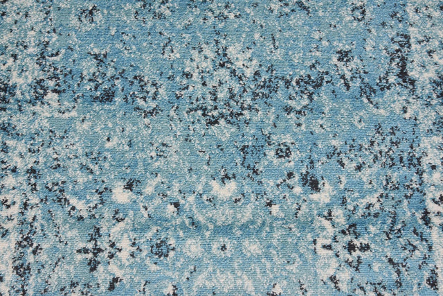 Blue 3' x 9' 10 Imperial Runner Area Rug 100% Polypropylene With Cotton Backing Traditional Vintage Distressed Design Carpet for Sale at Rug Engine