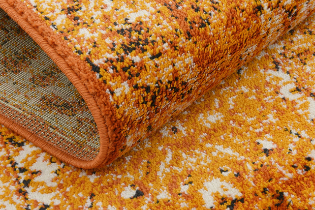 Terracotta and White 2' x 6' 1 Imperial Runner Area Rug 100% Polypropylene With Cotton Backing Traditional Vintage Distressed Design Carpet for Sale at Rug Engine