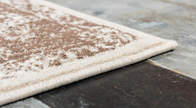 Cream 8' x 11' 6 Imperial Rectangle Area Rug 100% Polypropylene With Cotton Backing Traditional Vintage Distressed Design Carpet for Sale at Rug Engine