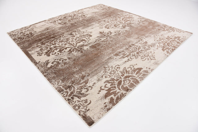 Dark Beige 8' x 8' Rushmore Square Area Rug 55% Polypropylene & 45% Polyester Durable Quality Carpet for Indoor Home Decorating for Sale at Rug Engine