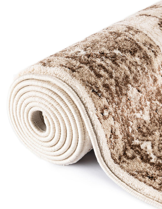 Cream 3' x 9' 10 Rushmore Runner Area Rug 55% Polypropylene & 45% Polyester Durable Quality Carpet for Indoor Home Decorating for Sale at Rug Engine
